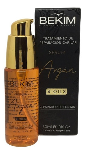 Serum De Argán 4 Oils Reparador De Puntas Bekim X 30ml