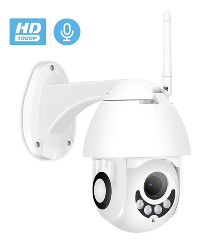 Camara Ip 1080p Fhd Conexion Wifi Ptz Domo 320° De Giro