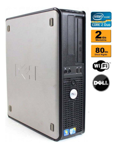 Cpu Dell Optiplex Core 2 Duo 2gb Hd 80gb Dvd-rw Wifi