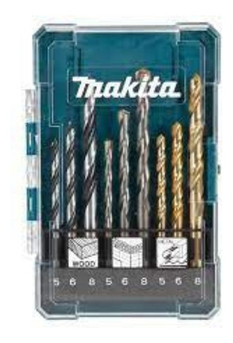 Set Brocas X 09 Pzas (madera/metal/concreto) D-71962 Makita