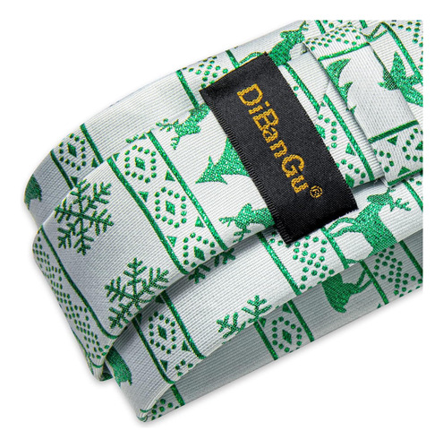 Juego De Corbatas Navideñas Dibangu Para Hombre, Color Blanc