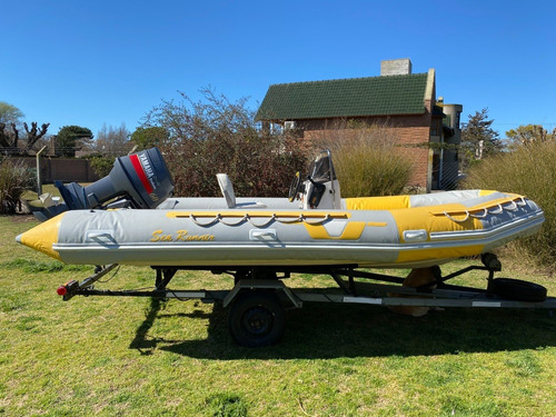 Imagen 2 de 12 de Semirrígido Sea Runner 520 Con Motor Yamaha 60 Hp