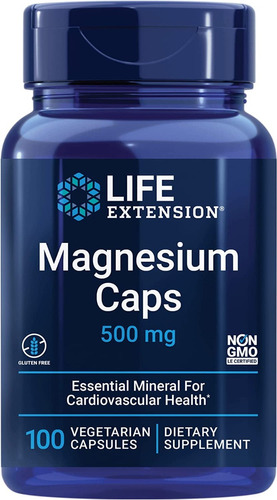 Suplementos  Magnesio 500mg Corazon Life Extension