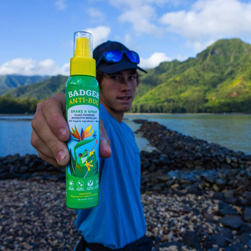 Repelente De Insectos Badger Orgánico Sin Deet Con Citronela