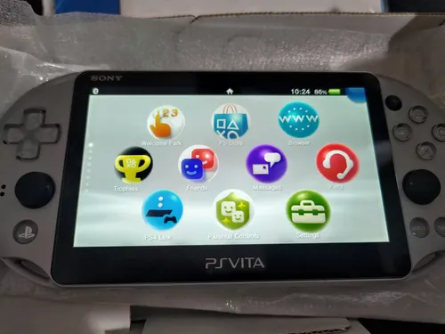 Psvita Sony Slim Prata Ps Vita Pch 2000 Original Físico Novo