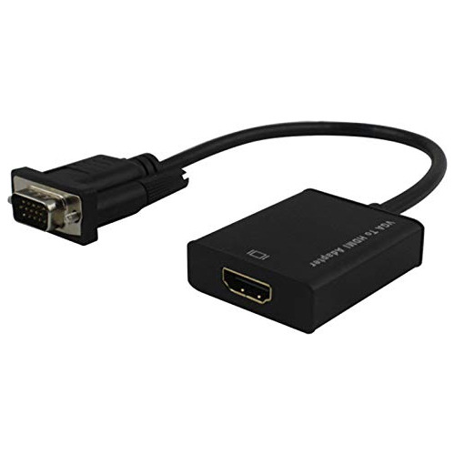 Adaptador Vga Hdmi Hdtv Hd 1080p Av Convertidor Cable Video