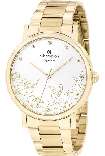 Relógio Feminino Champion Dourado Cn25887h