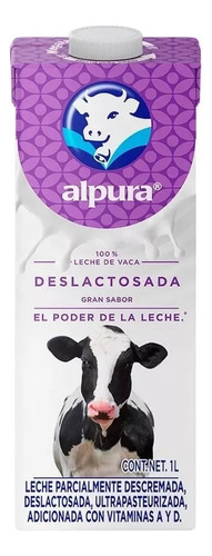 6 Pack De Leche Deslactosada Alputa 1 Litro