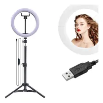 Comprar Kit Youtuber Tripé 2,00m Câmera Celular Pedestal Ring Light