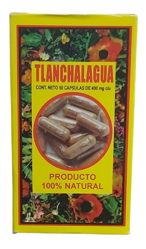Tlanchalahua Frasco Con 50 Capsulas 100% Natural Diurético