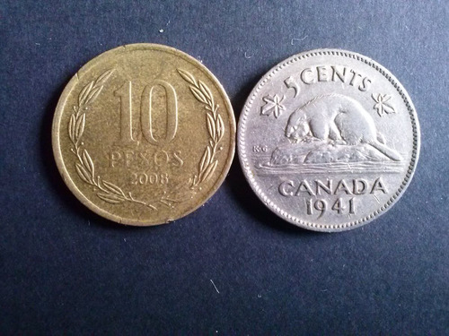 Moneda Canadá 1941 5 Cents (c13)