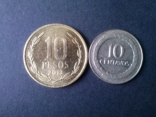 Moneda Colombia 10 Centavos Níquel 1968 (c32)