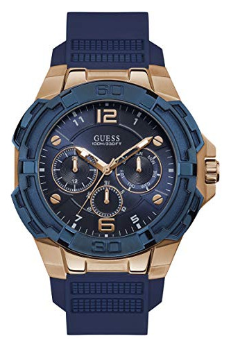 Adivina Genesis Cuarzo Azul Dial Reloj Para Hombre W1254g3