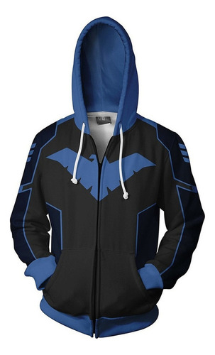 Halloween Dc Superhéroe Robin Nightwing 3d Sudadera Cosplay