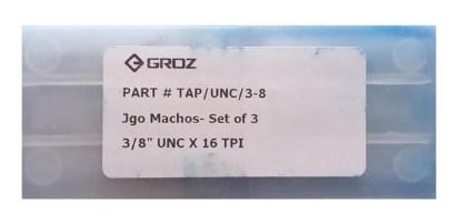 Juego De Machos (3 Pzas) Rosca Unc 3/8  Groz