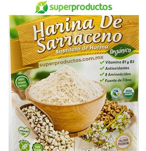 Harina De Trigo Sarraceno Orgánico - Envío Gratis