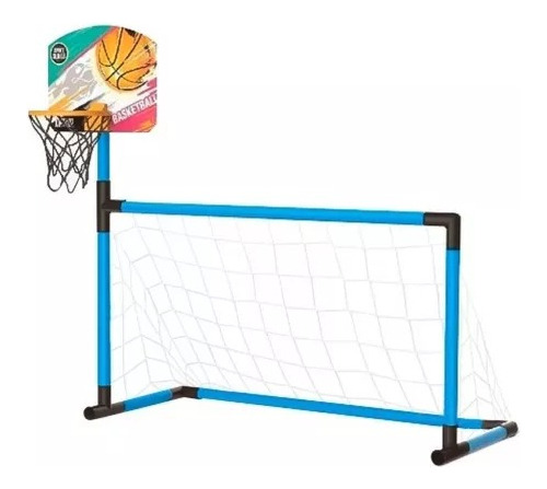 Arco De Futbol Infantil Pvc 70x42cm Con Aro De Basketball