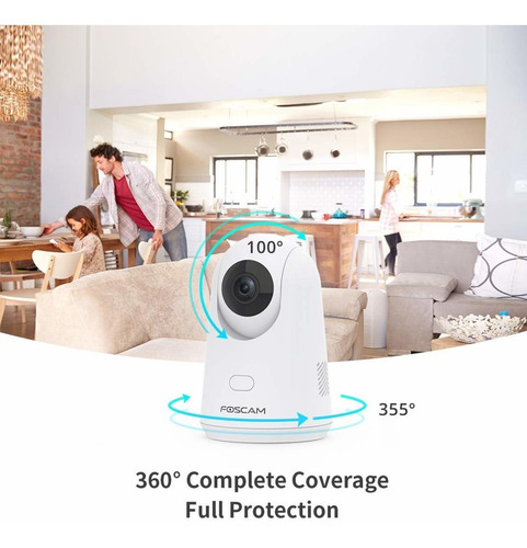 Imagen 4 de 4 de Camara Foscam Motorizada 2mpx Wifi Sd Audio Mic Det Humana