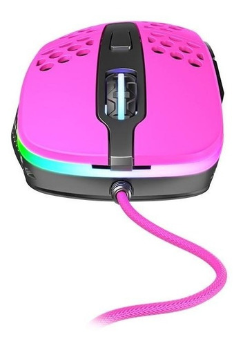 Mouse Gamer Xtrfy M4 Rgb Rosa 16000dpi 6 Botões - Xg-m4-pink