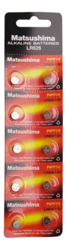 Tira 10 Pilas Alcalina 1.55v Lr626sw 377 / Matsushima