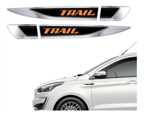 Par Emblemas Laterais Paralama Porta Ford Ka Trail Res32