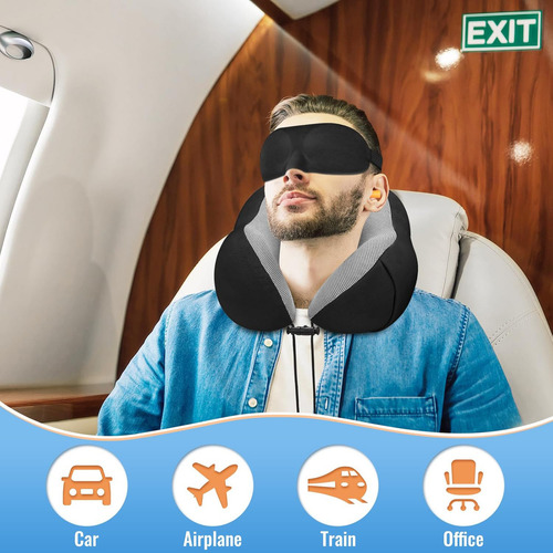 Almohada De Cuello Relajante Para Viaje Cojín Soporte Cómodo