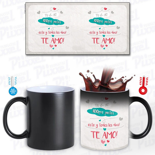 Taza Mágica Tu Y Yo 100pre Juntos Reegalo Para San Valentin