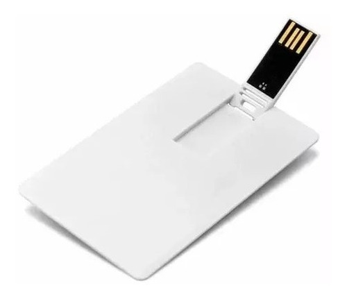 Imagem 1 de 3 de Kit 10 Pen Drive Cartão Liso (pen Card) 4gb, Personalizável
