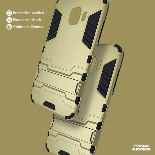 Funda Iron Para Samsung Galaxy A3 2016 Carcasa Antishock Dorado