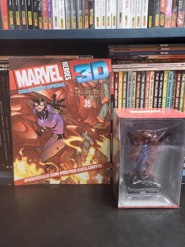 Figura Y Suplemento Medusa Marvel Heroes 3d 35 Salvat