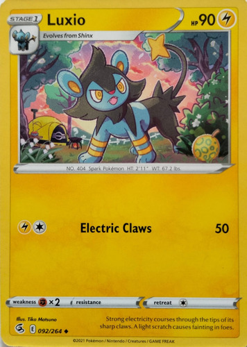 Pokémon Tcg Luxio 092/264