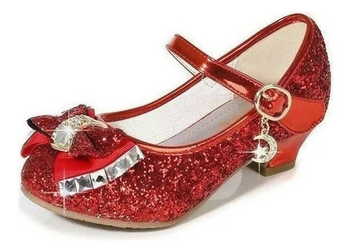 Zapatos De Niña Sandalias Princesa Zapatillas De Cristal [u]