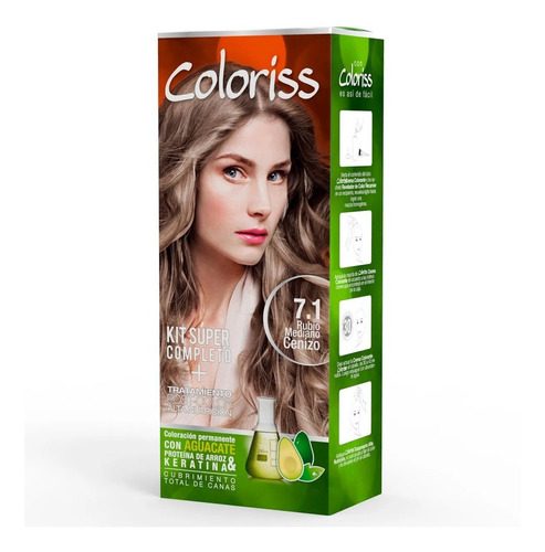 Tinte Capilar Coloriss 7.64 - g a $98