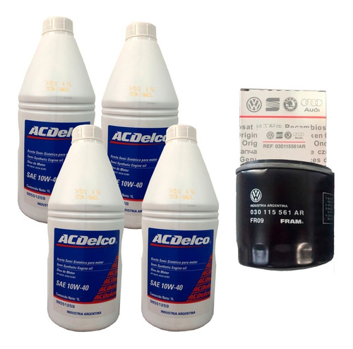 Kit Filtro + Aceite Volkswagen Suran 2014 2015 2016 2017