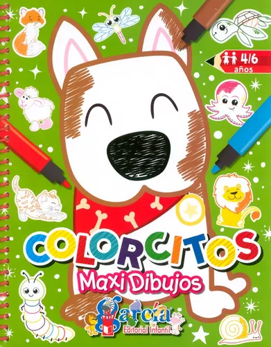 Libro Para Colorear Para Niños De 2-3, 4-6 Años: Animales