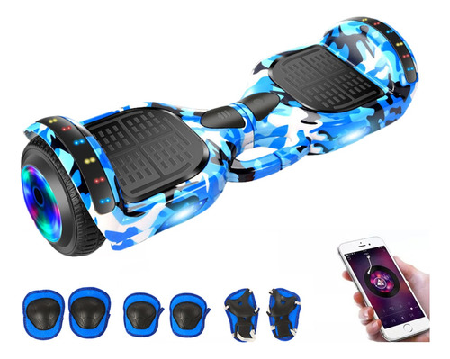 Patineta Eléctrica Hoverboard Con Bluetooth Luces Led