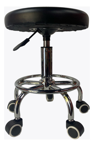 Silla Taburete Bar Giratorio Altura Ajustable Con Ruedas