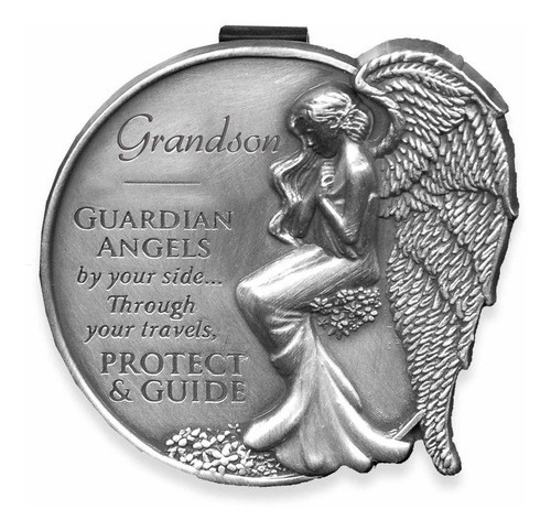 15687 Grandson Guardian Angel Visor Clip Accent 2