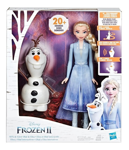 Disney Frozen 2 Muñeca Elsa Y Olaf Hasbro Interactivos E5508