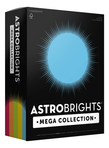 Astrobrights Mega Collection, Cartulina De Colores, Classic