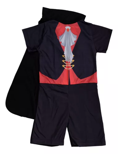 Fantasia Infantil De Vampiro Para Menino - Kit 2 Itens