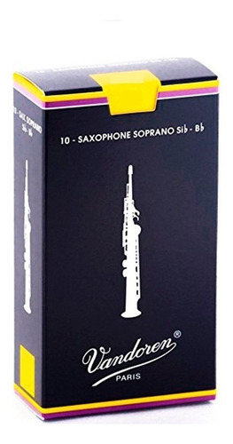 Palhetas de saxofone soprano tradicionais Vandoren de 2 1/2
