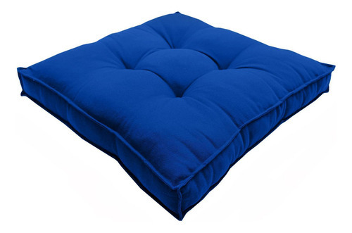 Almofada Futon Decoração 70x70 Cm Azul Royal