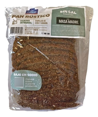 masa madre de masa madre sin sal Panes  560 g