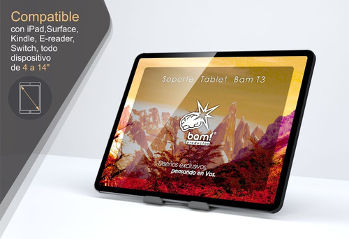 Imagen 7 de 7 de Soporte Tablet Bam T3 Combo X2 Unidades 4 A 14 Premium!!!
