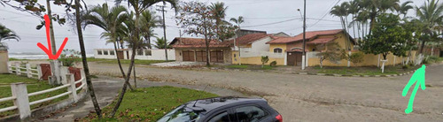 Terreno Beira Mar Divisa Itanhaem Com Mongaguá 10x32m