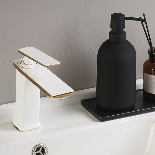 Dispensador De Jabón Negro, Estilo Simple, Vacío, 16 Onzas