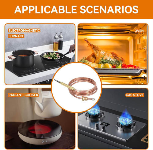 . Kit De Chimenea De Termopar Universal Para Estufa De Gas