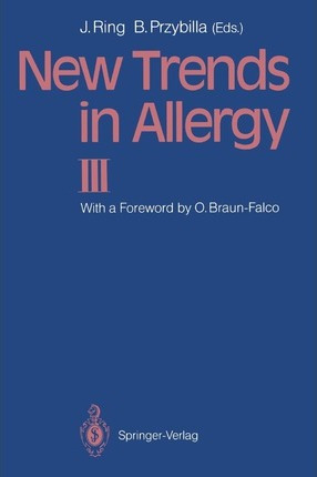 Libro New Trends In Allergy Iii - Otto Braun-falco