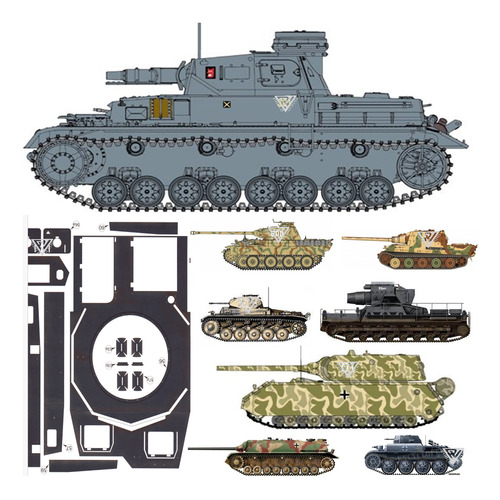 Pack Tanques ( X 40 Modelos)  1:25 Papercraft (envio X Mail)